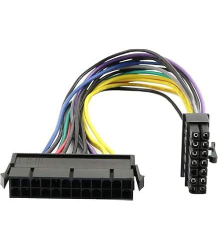 Amazon | uxcell 電源ケーブルスイッチ 24-10ピン メインボード電源